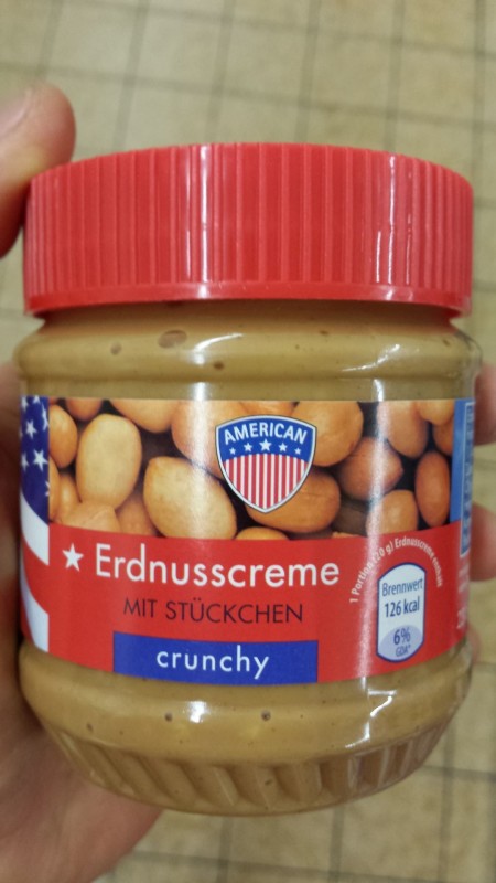 American - Erdnusscreme, mit Stückchen / crunchy | Kalorien