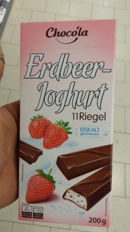 Chocóla - Riegel, Erdbeer-Joghurt | Kalorien, Nährwerte