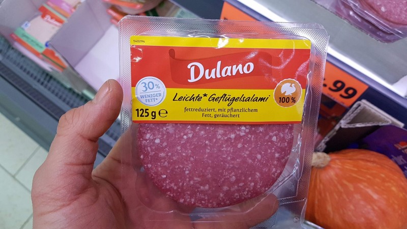 Dulano (Lidl) Leichte Geflügelsalami | Kalorien, Nährwerte