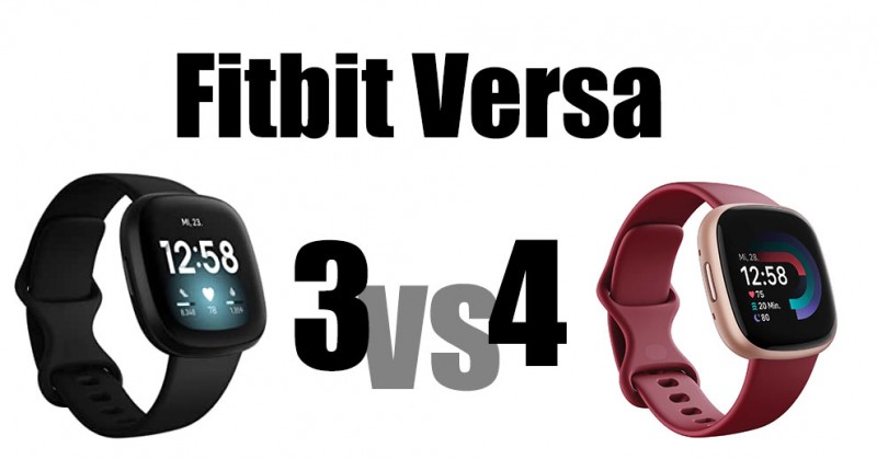 Fitbit Versa 3 vs Versa 4 - What are the differences?