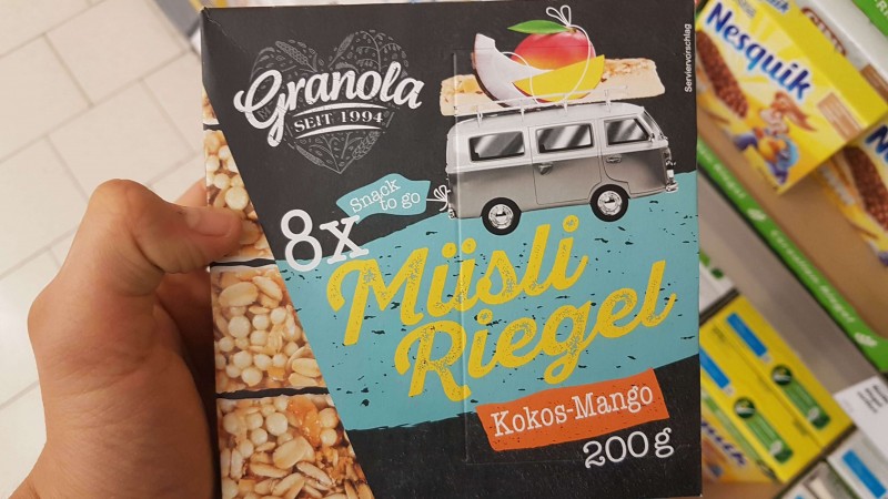 Granola (Penny) Müsli Riegel, Kokos-Mango | Kalorien