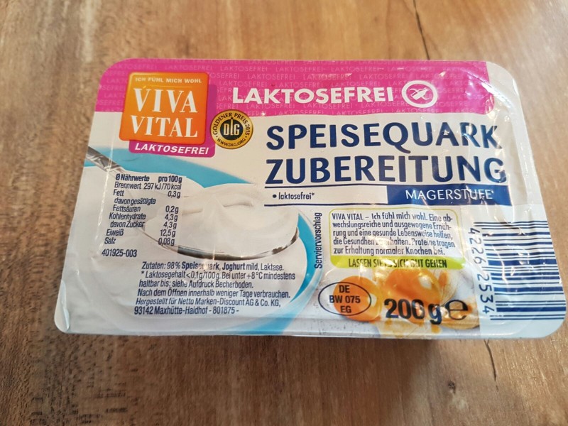 Viva Vital Laktosefrei (Netto) Speisequark Zubereitung